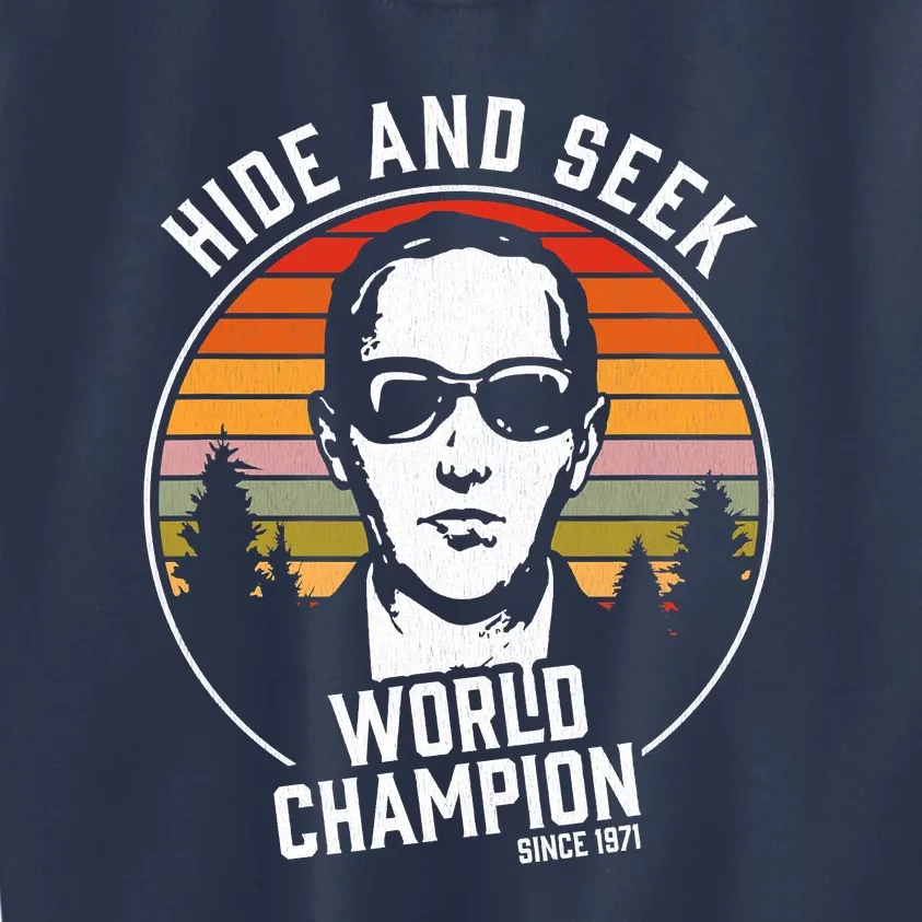 DB Cooper Hide And Seek World Champion Kids Sweatshirt