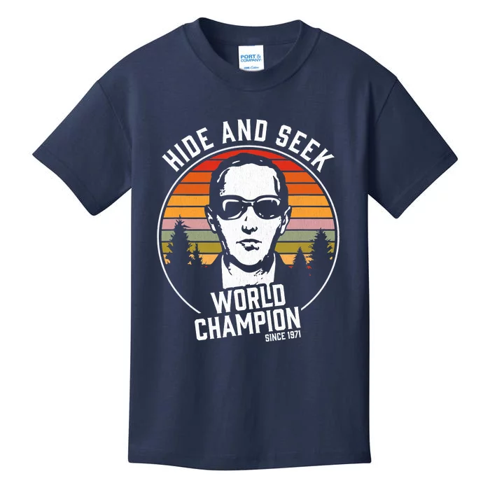 TeeShirtPalace | DB Cooper Hide And Seek World Champion Kids T-Shirt
