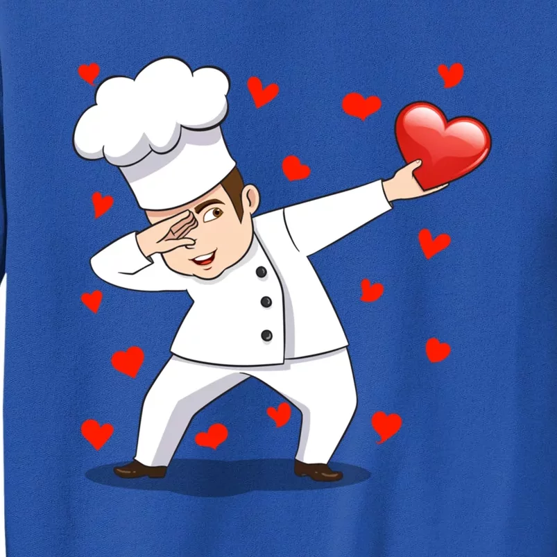 Dabbing Chef Heart Love Valentines Day Cooking Lovers Gift Sweatshirt