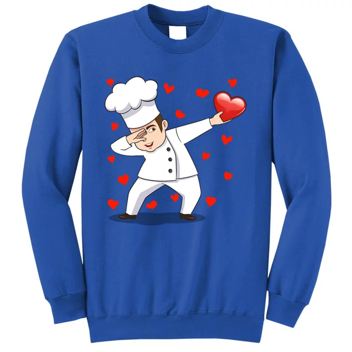 Dabbing Chef Heart Love Valentines Day Cooking Lovers Gift Sweatshirt