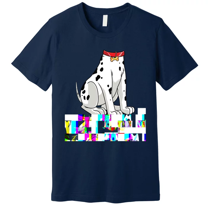 Dalmatian Costume Halloween Dog Print Men Women Premium T-Shirt