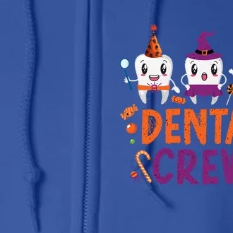 Dental Crew Halloweeen Orthodontics Spooky Dentists Gift Full Zip Hoodie