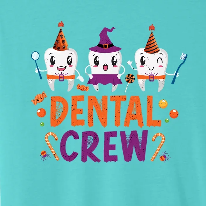 Dental Crew Halloweeen Orthodontics Spooky Dentists Gift ChromaSoft Performance T-Shirt