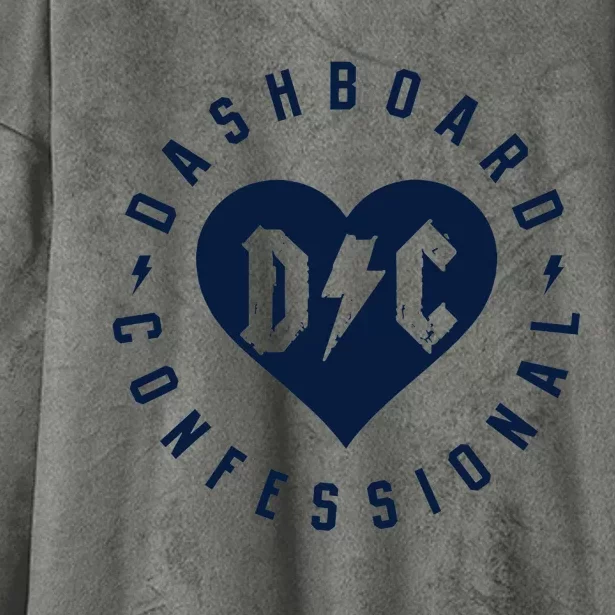 Dashboard Confessional Heart Badge Hooded Wearable Blanket