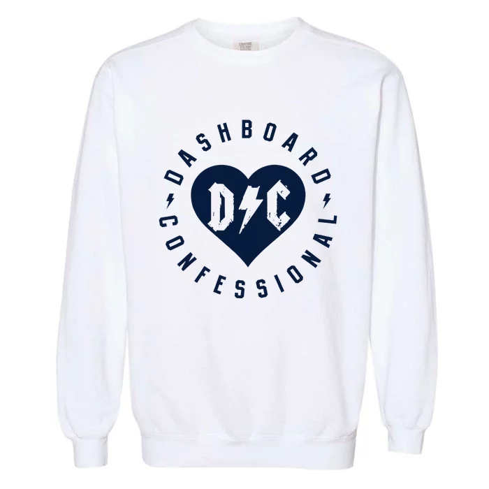 Dashboard Confessional Heart Badge Garment-Dyed Sweatshirt