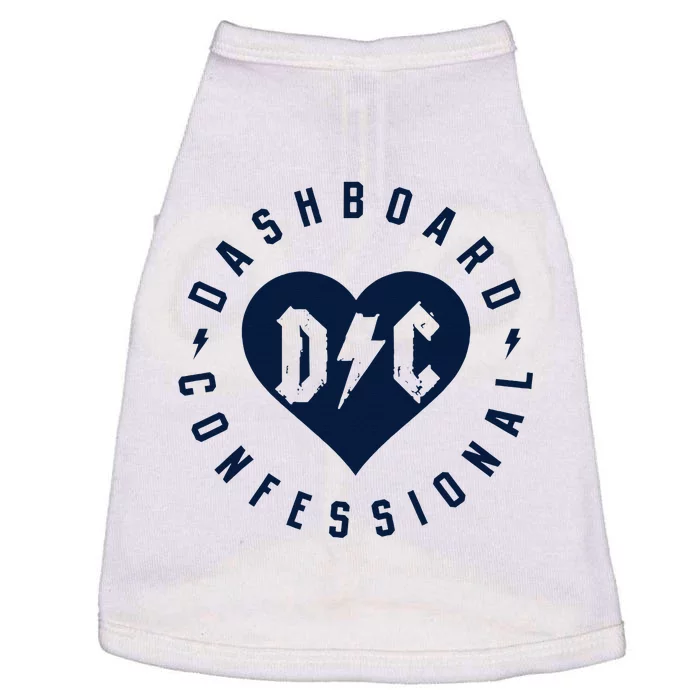 Dashboard Confessional Heart Badge Doggie Tank