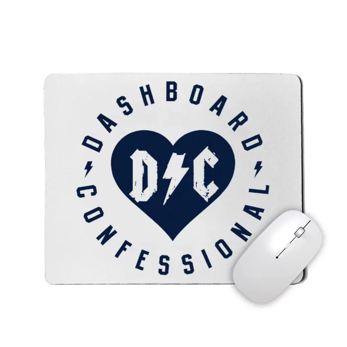 Dashboard Confessional Heart Badge Mousepad