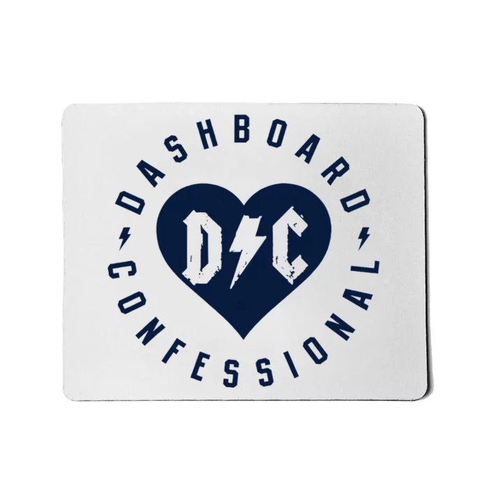 Dashboard Confessional Heart Badge Mousepad