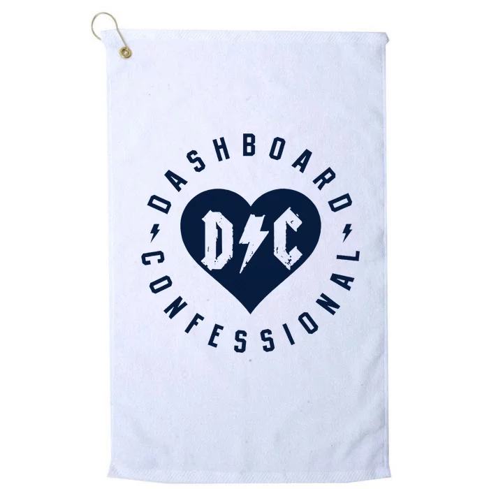 Dashboard Confessional Heart Badge Platinum Collection Golf Towel