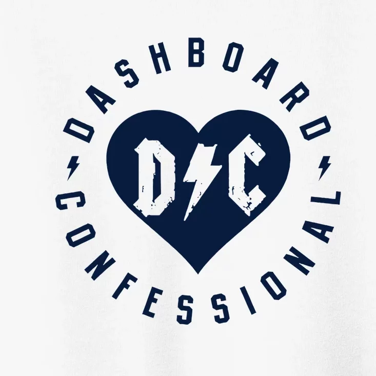 Dashboard Confessional Heart Badge Toddler T-Shirt