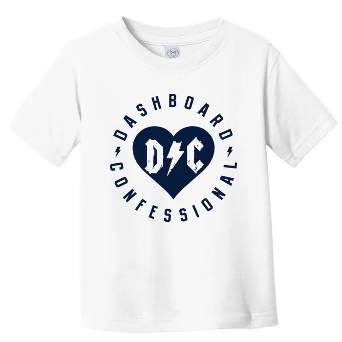 Dashboard Confessional Heart Badge Toddler T-Shirt