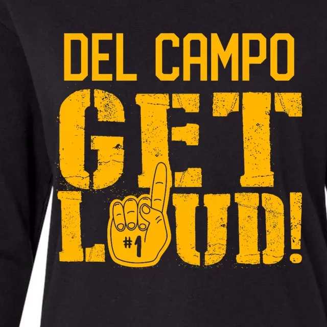 Del Campo High School Get Loud Womens Cotton Relaxed Long Sleeve T-Shirt