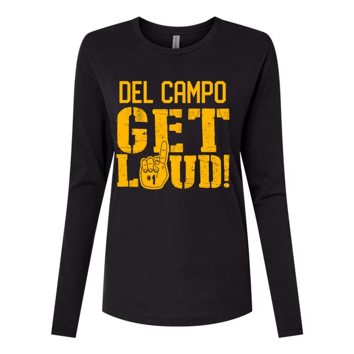 Del Campo High School Get Loud Womens Cotton Relaxed Long Sleeve T-Shirt