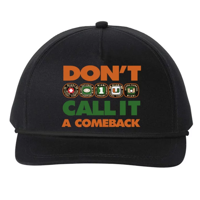 Dont Call It A Comeback Snapback Five-Panel Rope Hat