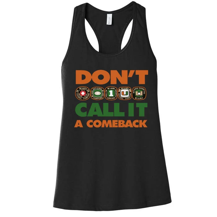 Dont Call It A Comeback Women's Racerback Tank