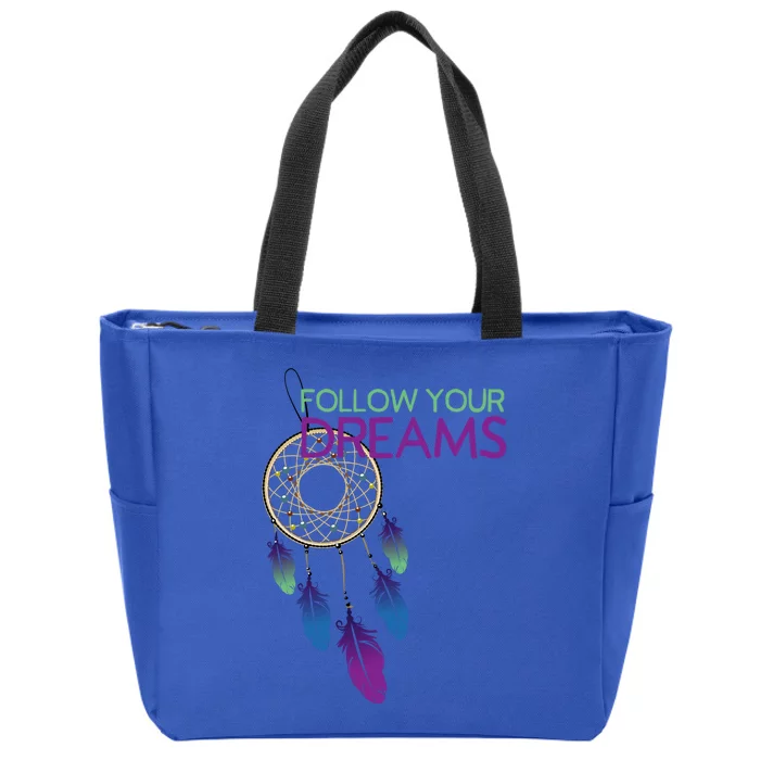 Dream Catcher I Pursuit Of Happiness Zip Tote Bag