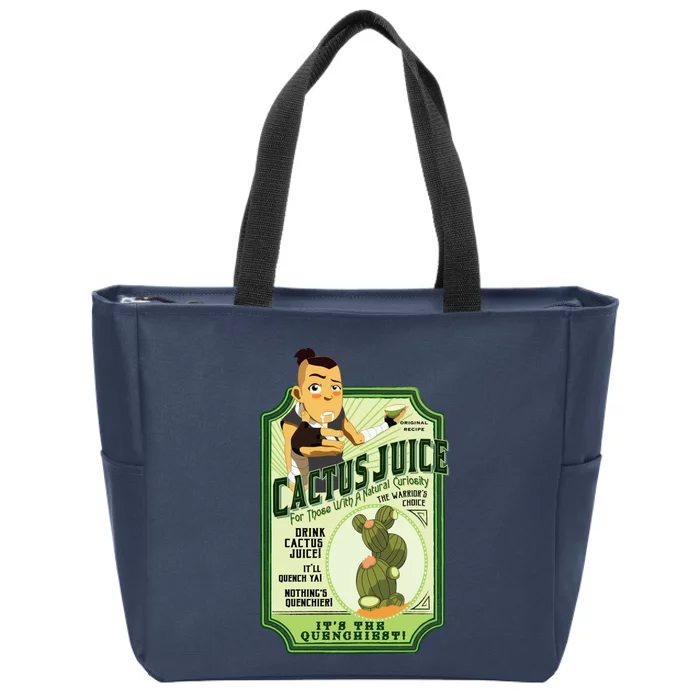 Drink Cactus Juice Zip Tote Bag