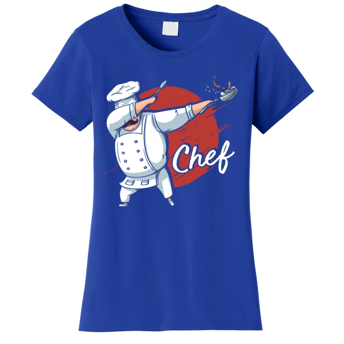 Dabbing Chef Japan Flag Chef Cook Cool Gift Women's T-Shirt