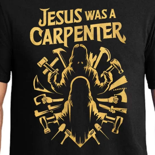 Divine Craftsman: Jesus Was A Carpenter Pajama Set