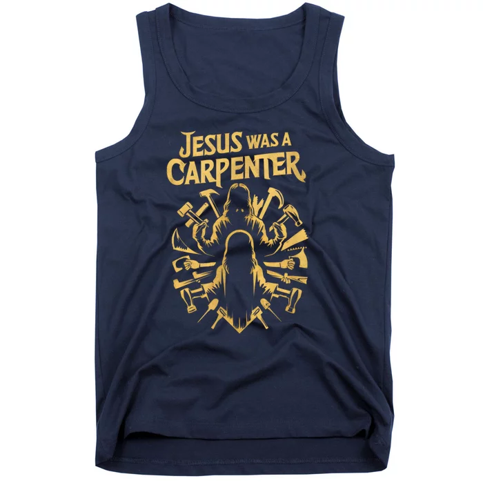 Divine Craftsman: Jesus Was A Carpenter Tank Top