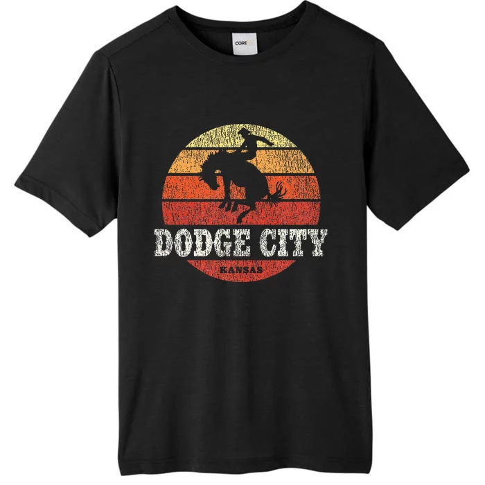 Dodge City Ks Vintage Country Western Retro ChromaSoft Performance T-Shirt