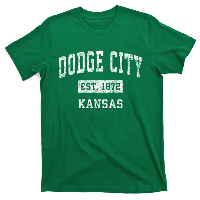 Dodge City Kansas Ks Vintage Sports T-Shirt