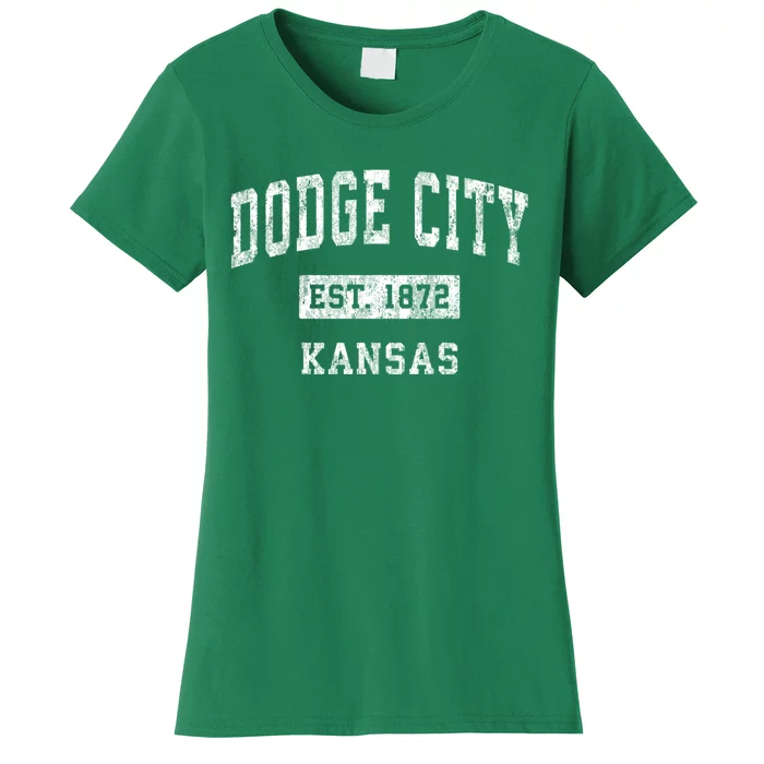 Dodge City Kansas Ks Vintage Sports Women's T-Shirt