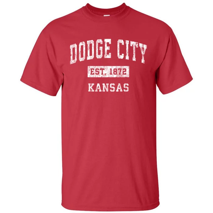 Dodge City Kansas Ks Vintage Sports Tall T-Shirt