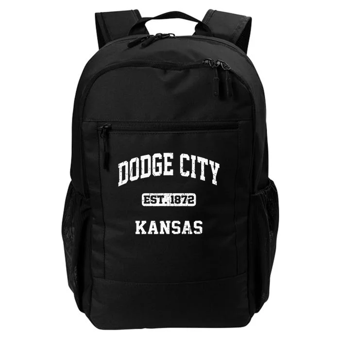 Dodge City Kansas KS Vintage State Athletic Style Daily Commute Backpack