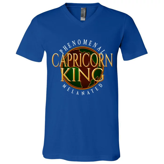 Dope Capricorn King Astrology Zodiac Unapologetically Dope Gift V-Neck T-Shirt