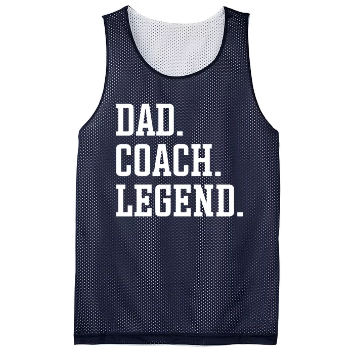 Dad Coach Legend Coach Dad Mesh Reversible Basketball Jersey Tank