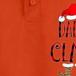 Daddy Claus Leopard Christmas Pajama Santa Gift For Father's Gift Dry Zone Grid Performance Polo