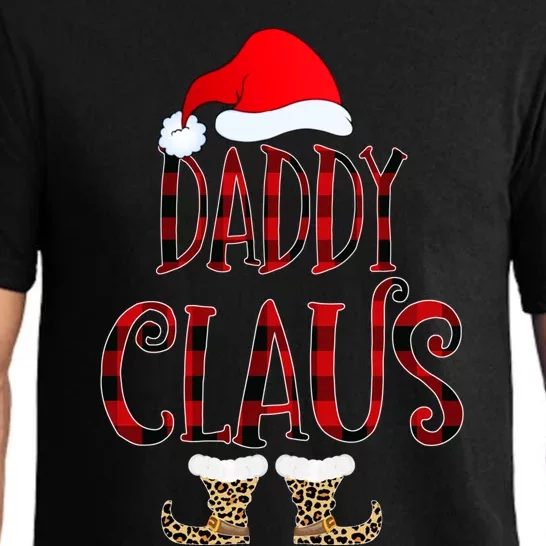 Daddy Claus Leopard Christmas Pajama Santa Gift For Father's Gift Pajama Set