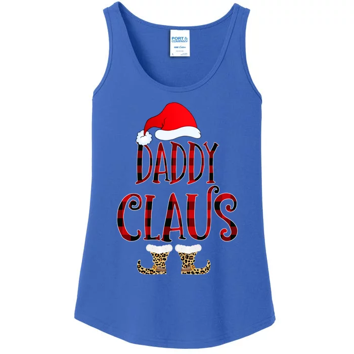 Daddy Claus Leopard Christmas Pajama Santa Gift For Father's Gift Ladies Essential Tank