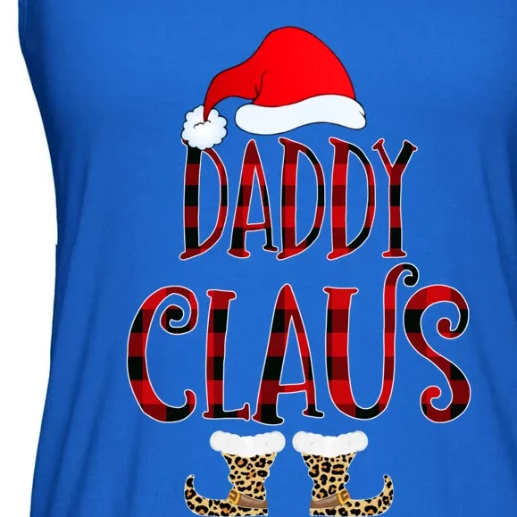 Daddy Claus Leopard Christmas Pajama Santa Gift For Father's Gift Ladies Essential Flowy Tank