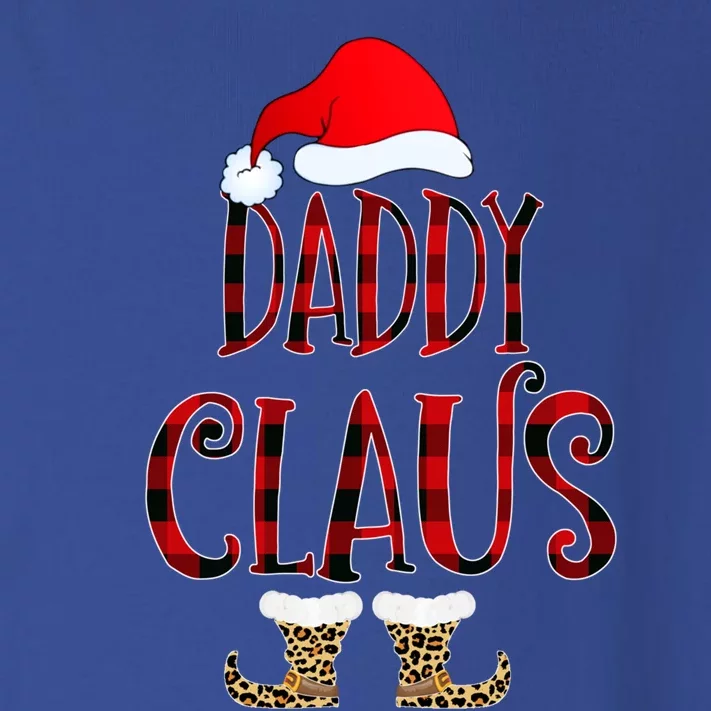 Daddy Claus Leopard Christmas Pajama Santa Gift For Father's Gift Toddler Long Sleeve Shirt