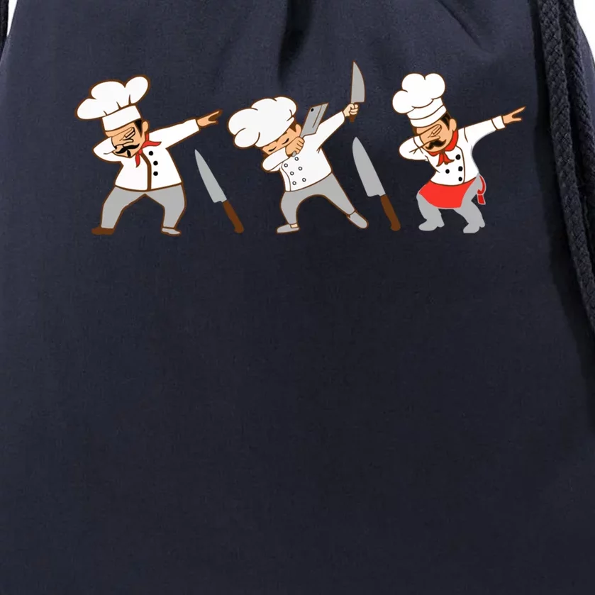 Dabbing Chef Lover Chief Cook Culinary Gift Drawstring Bag