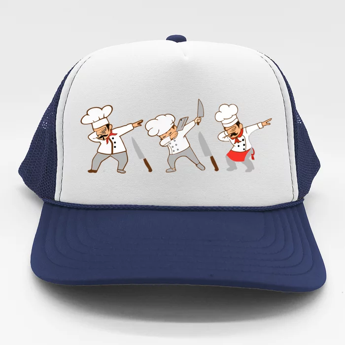 Dabbing Chef Lover Chief Cook Culinary Gift Trucker Hat