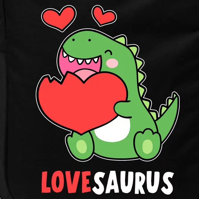 Dinosaur Cute LoveSaurus Valentines Day Heart Impact Tech Backpack