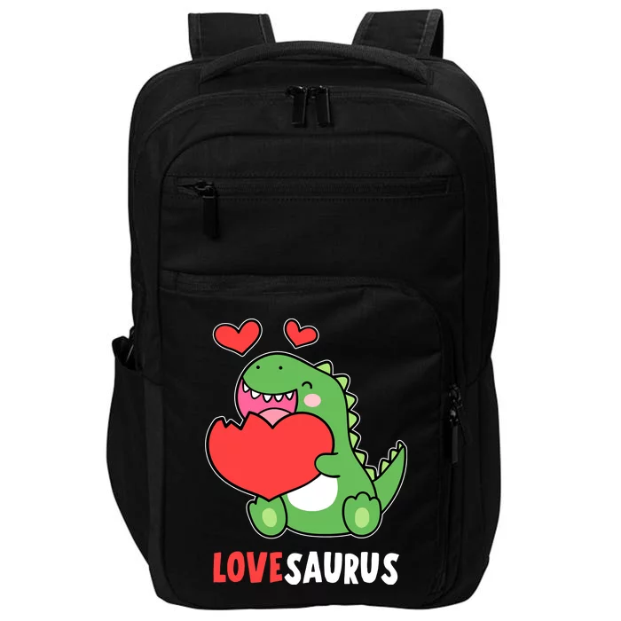 Dinosaur Cute LoveSaurus Valentines Day Heart Impact Tech Backpack