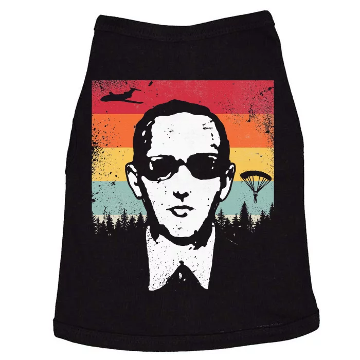 Db Cooper Lives Sketch Unsolved Mystery Urban Legend Rainbow Doggie Tank