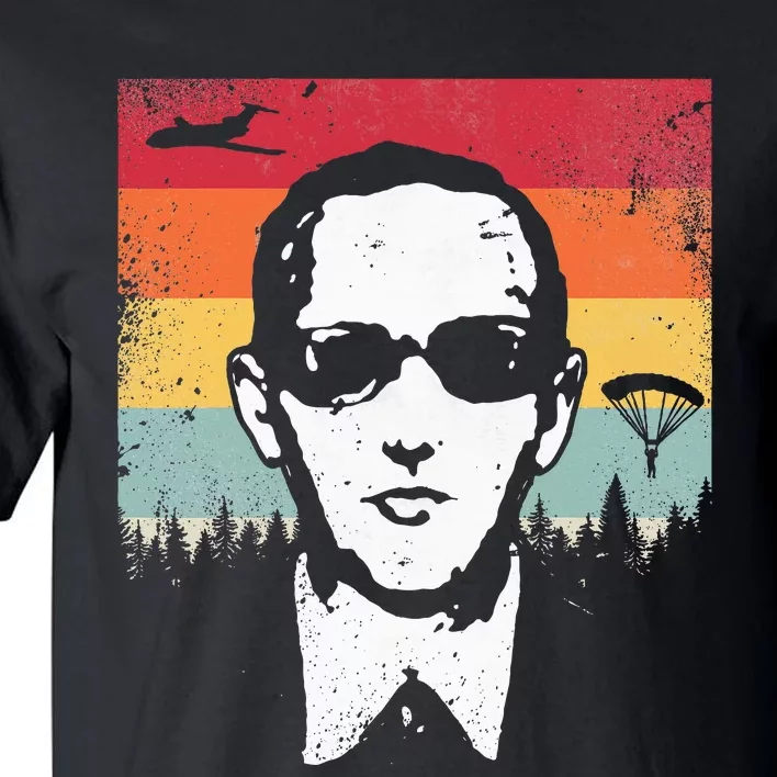 Db Cooper Lives Sketch Unsolved Mystery Urban Legend Rainbow Tall T-Shirt