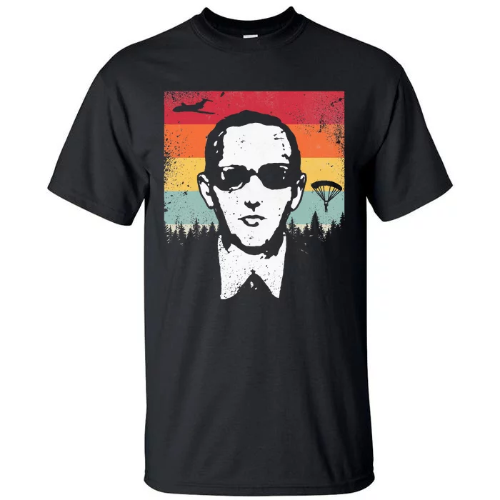 Db Cooper Lives Sketch Unsolved Mystery Urban Legend Rainbow Tall T-Shirt