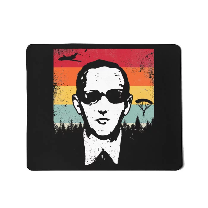 Db Cooper Lives Sketch Unsolved Mystery Urban Legend Rainbow Mousepad