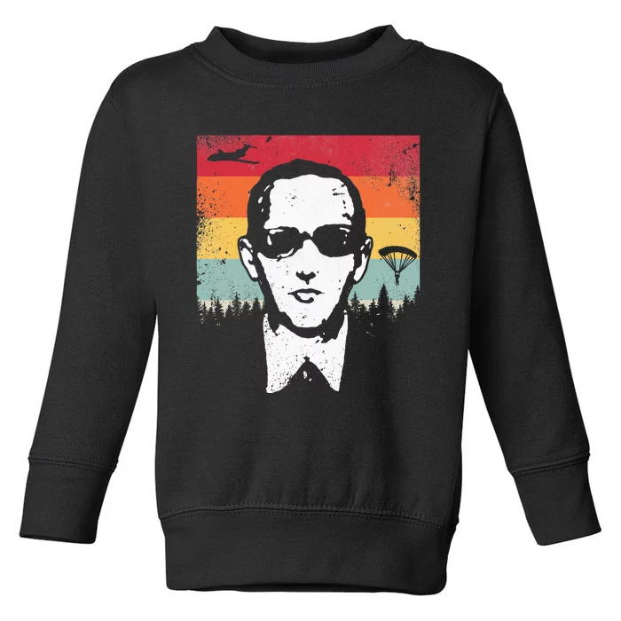 Db Cooper Lives Sketch Unsolved Mystery Urban Legend Rainbow Toddler Sweatshirt