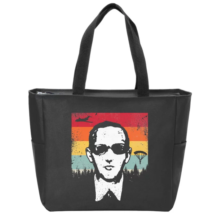 Db Cooper Lives Sketch Unsolved Mystery Urban Legend Rainbow Zip Tote Bag