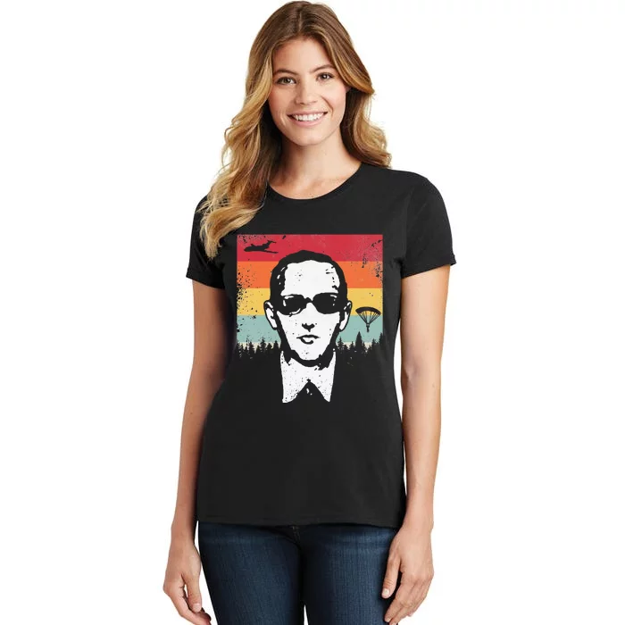 DB Cooper Lives Sketch Unsolved Mystery Urban Legend Rainbow Women's T-Shirt