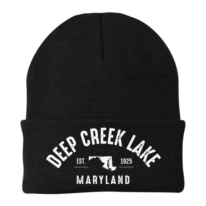 Deep Creek Lake Maryland Knit Cap Winter Beanie