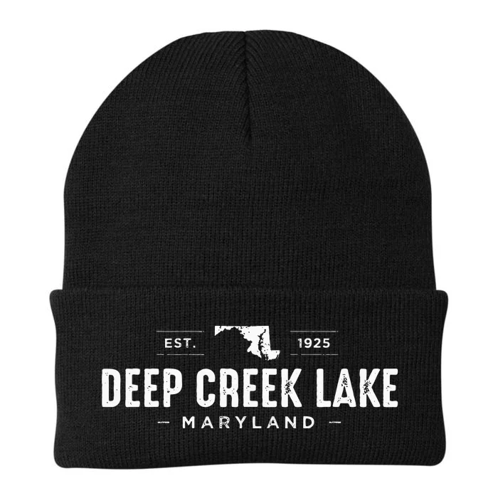 Deep Creek Lake Maryland Knit Cap Winter Beanie