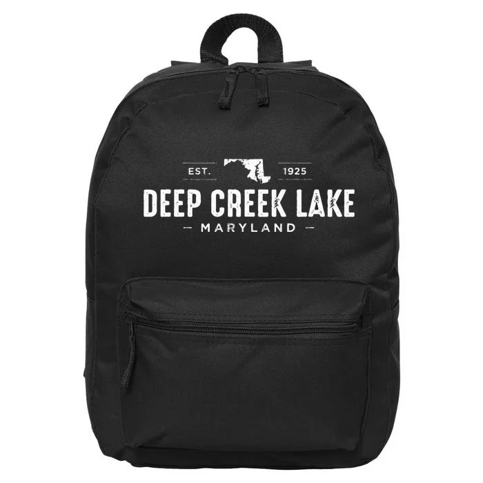 Deep Creek Lake Maryland 16 in Basic Backpack